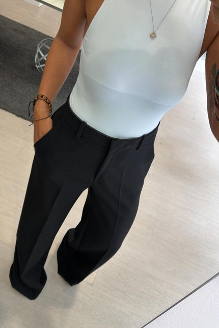 Pantalone nero gamba dritta kk