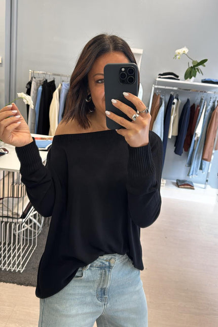 Scollo barca over nero