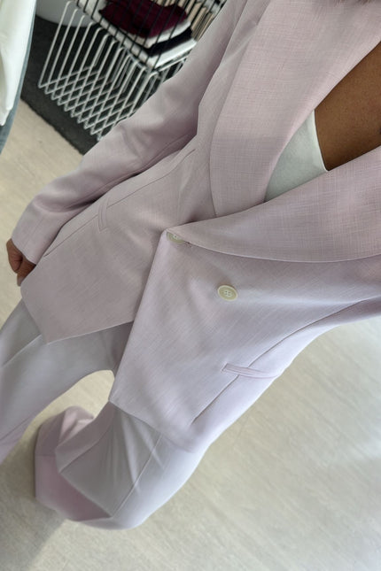 Giacca completo melange rosa kk