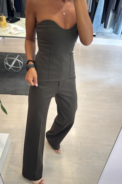 Pantalone completo punto milano verde militare kn