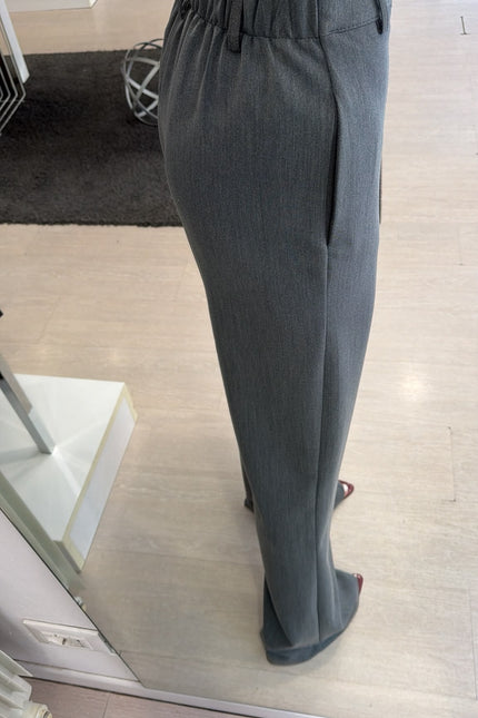 Pantalone dritto completo grigio medio ak