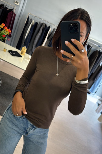 Maglia girocollo moka kn