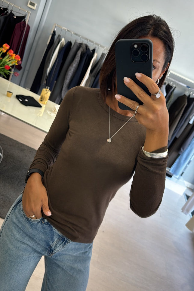 Maglia girocollo moka kn