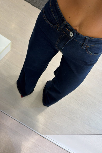 Jeans wide leg blue scuro Ic