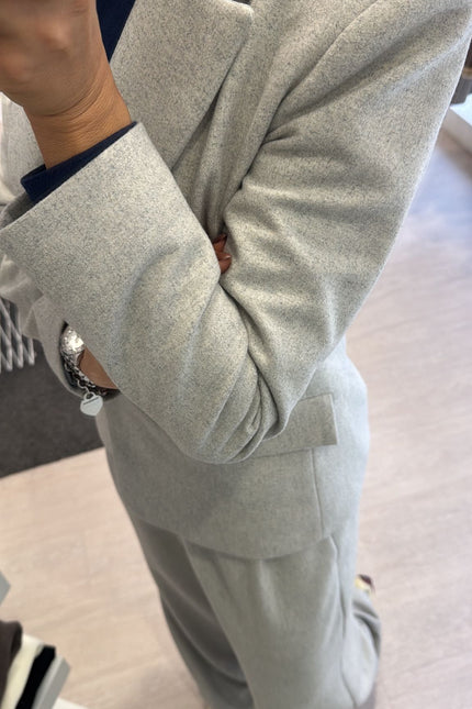 Giacca grigio melange