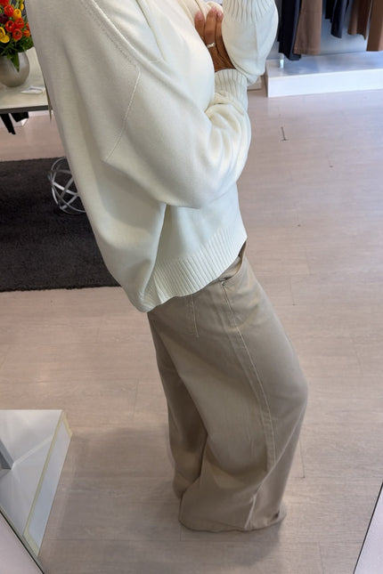 Girocollo bianco kn