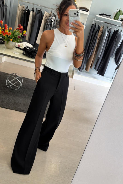 Pantalone nero gamba dritta kk