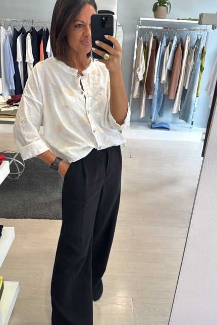 Camicia ricamo bianca cc