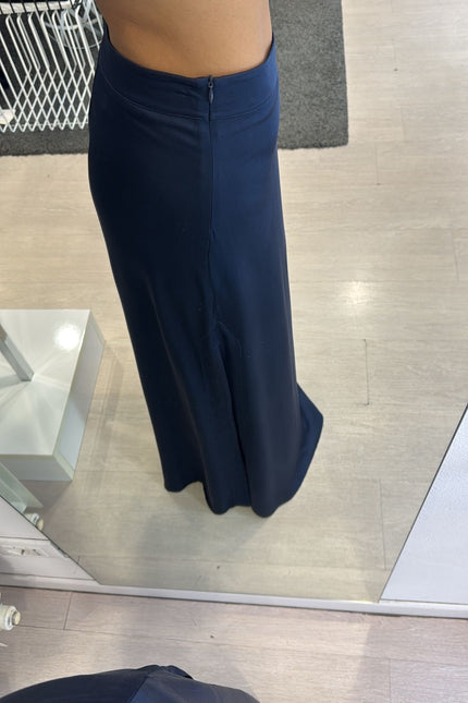 Gonna in satin blu kk