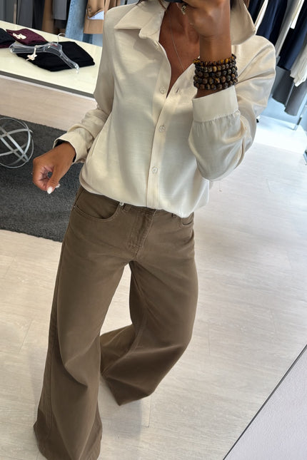 Jeans wide leg kaki kk