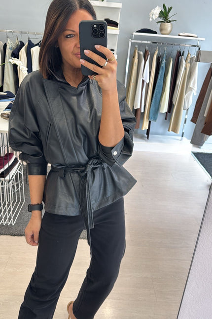 Pantalone barrel nero kn