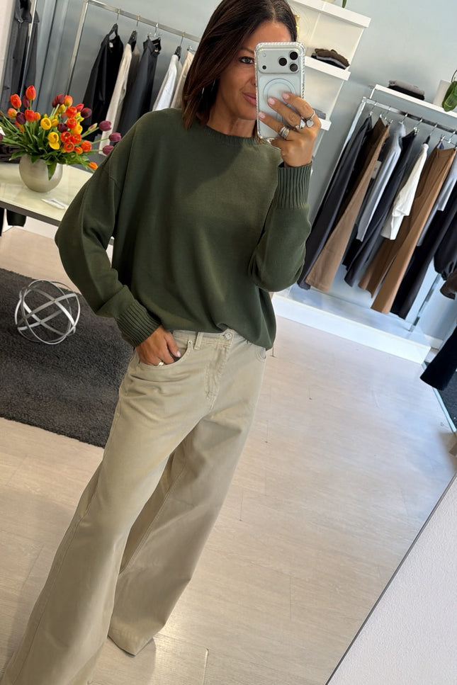 Girocollo khaki kn