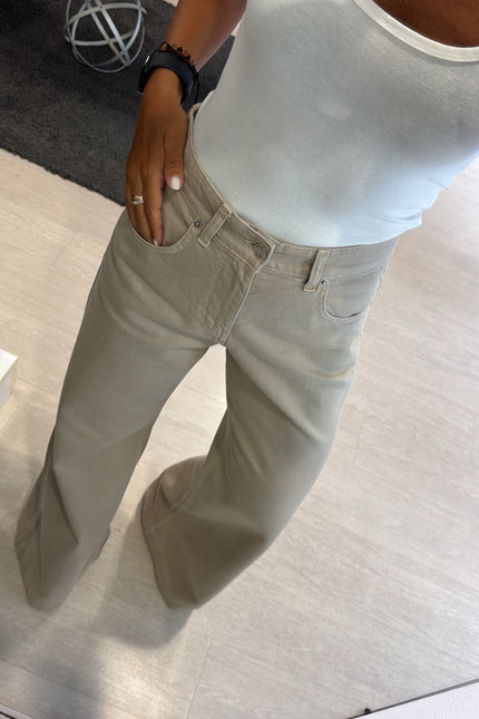 Jeans wide leg sabbia kk