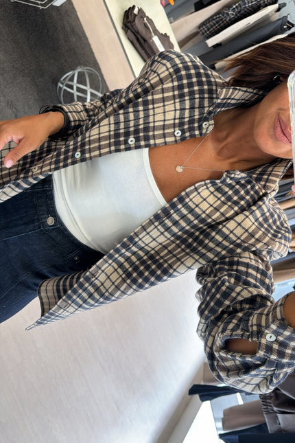 Camicia check blue cc