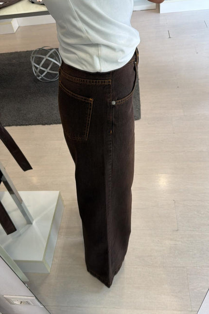 Jeans wide leg moro sfumato kk