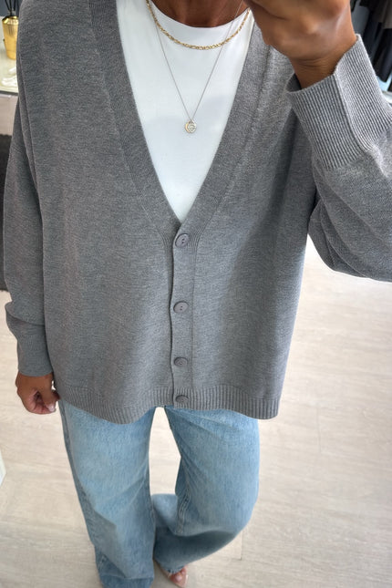 Cardigan over grigio kn