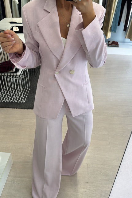Giacca completo melange rosa kk