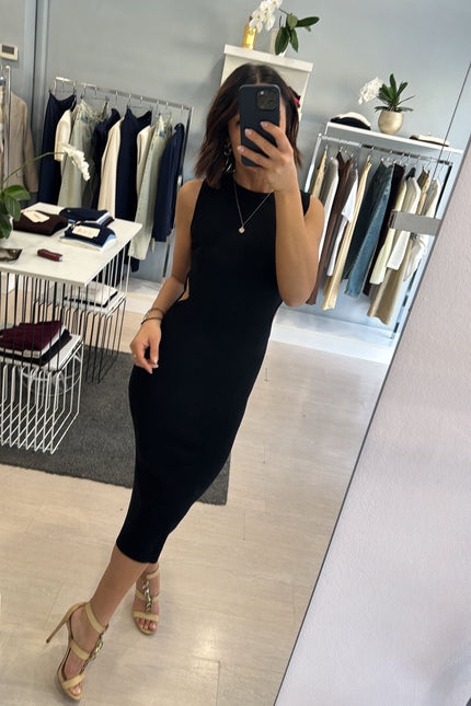 Abito Cut Out Nero kn