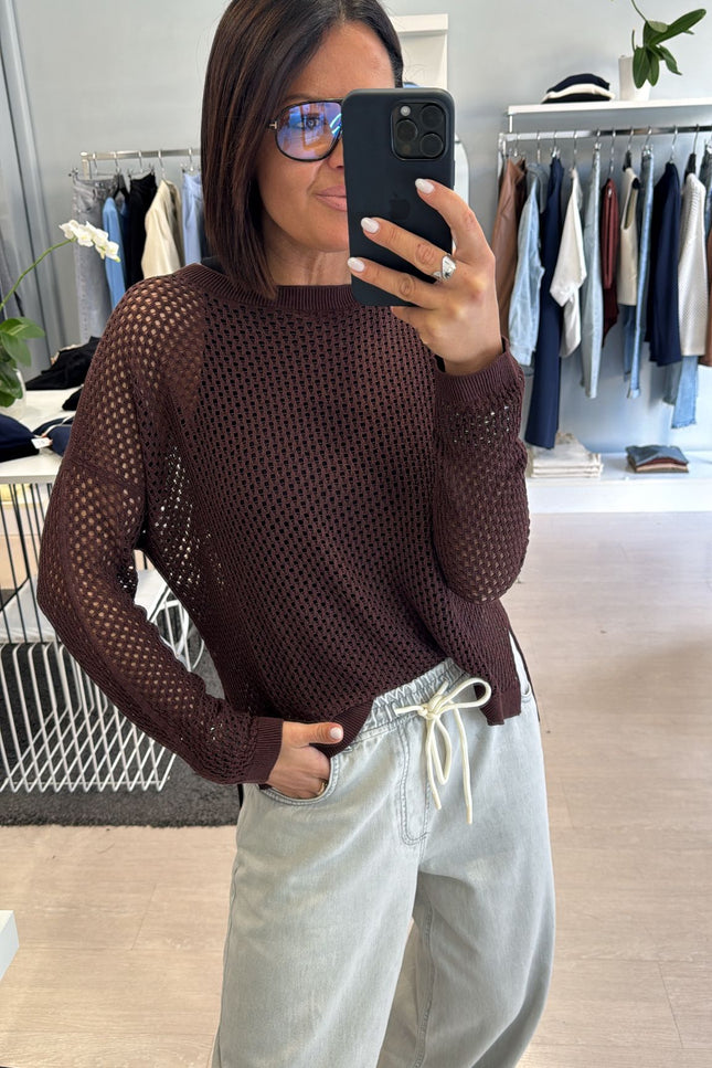 Maglia rete cioccolato