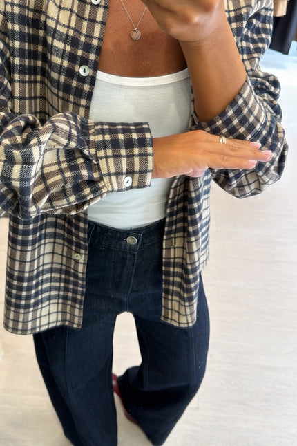 Camicia check blue cc