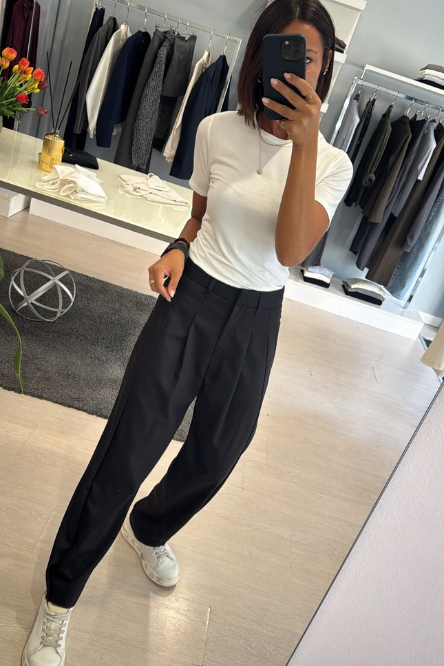 Pantalone baggy completo overshirt nero ak