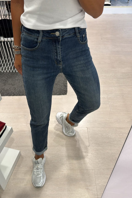 Jeans slim fit scuro