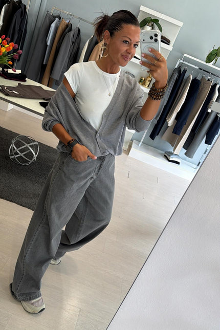 Jeans grigio palazzo kk