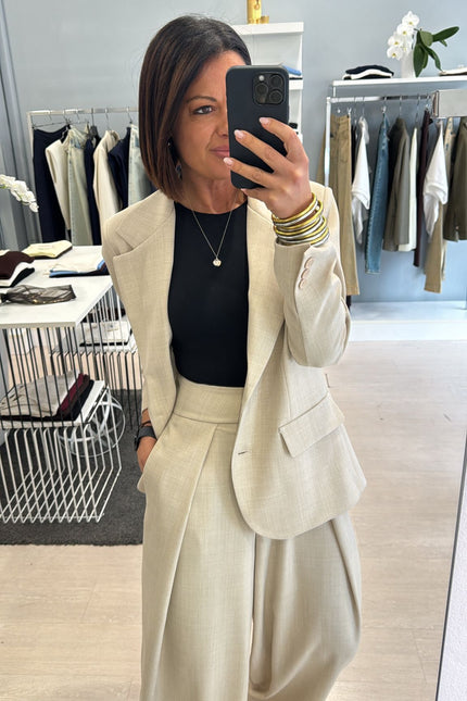 Giacca completo sabbia