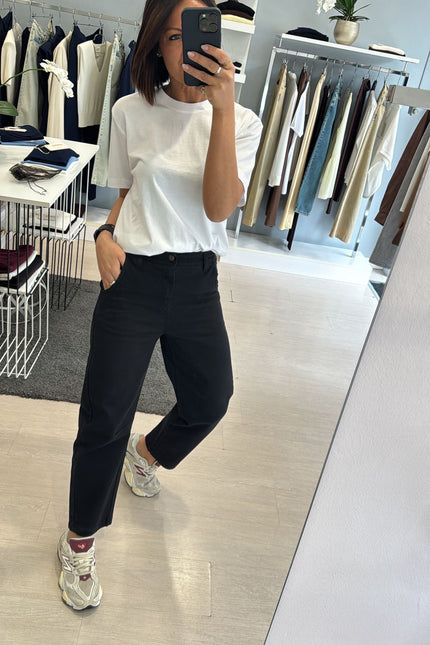 Pantalone barrel nero kn