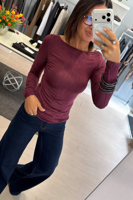 Maglia bordeaux fiammata kk