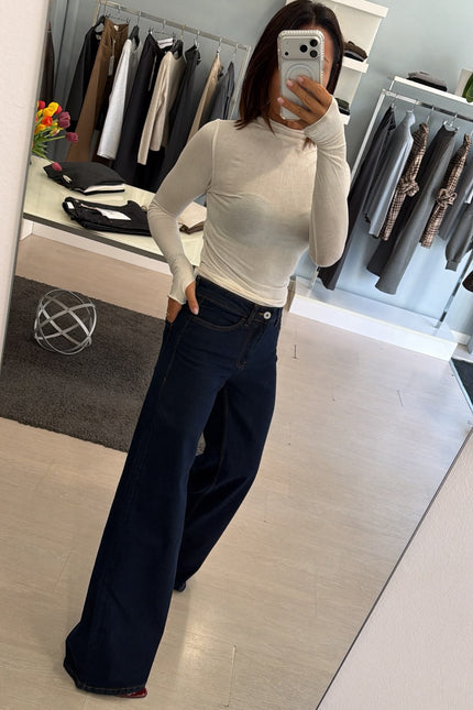 Jeans wide leg blue scuro Ic