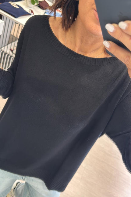 Scollo barca over nero