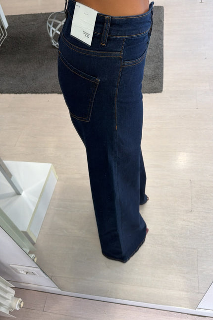 Jeans wide leg blue scuro Ic