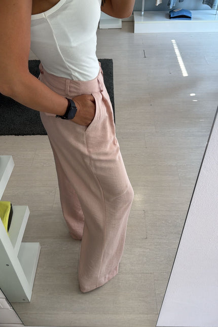Pantalone modal rosa pastello cc