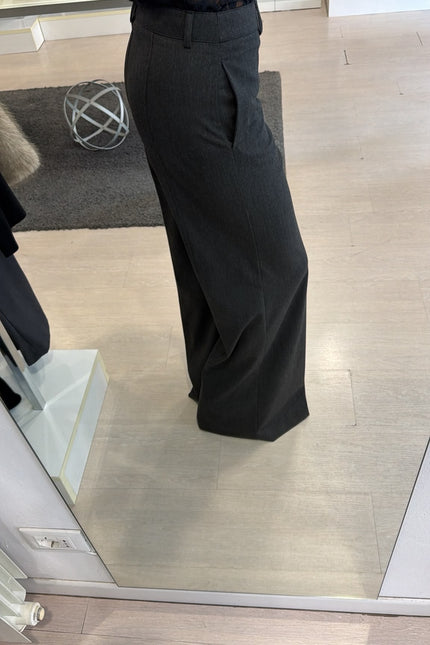Pantalone wide-leg Antracite Kn