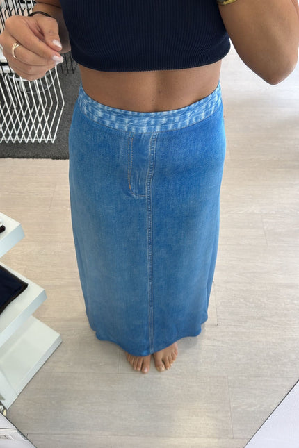 Gonna denim in chambray kk
