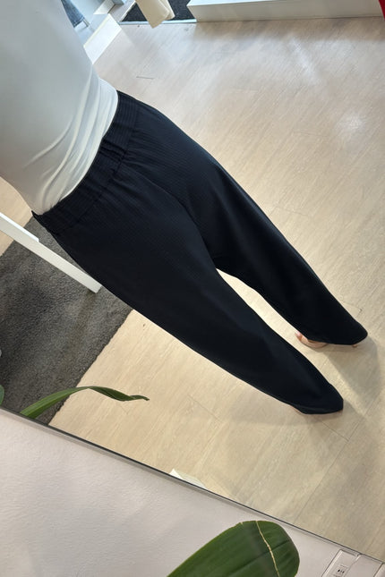 Pantalone completo gessato blue navy kn