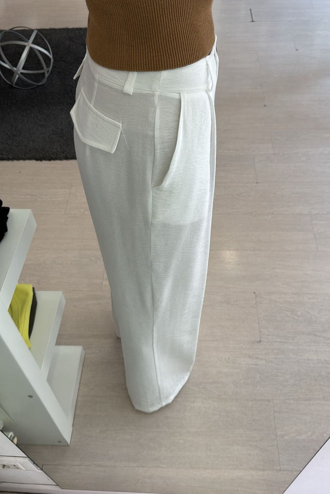 Pantalone modal bianco cc