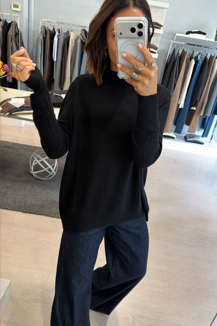 Lupetto oversize Nero Kn