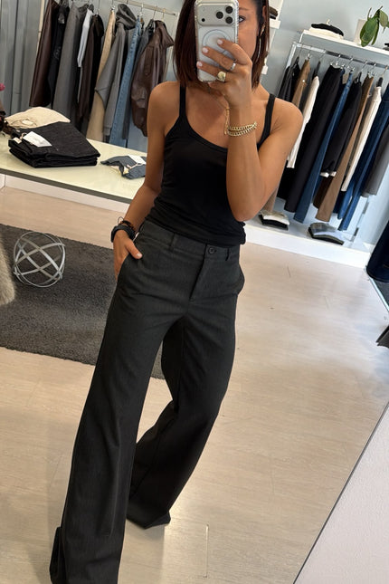 Pantalone wide-leg Antracite Kn
