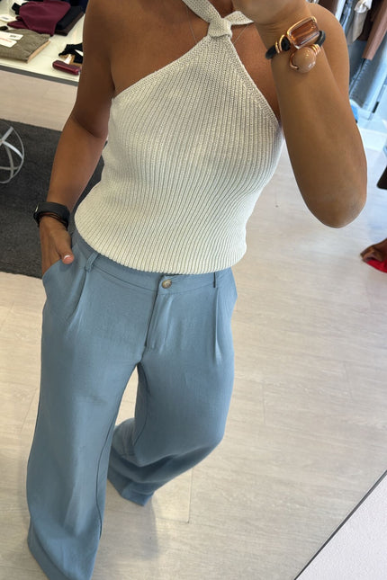 Pantalone modal azzurro cc
