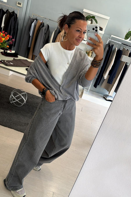 Jeans grigio palazzo kk