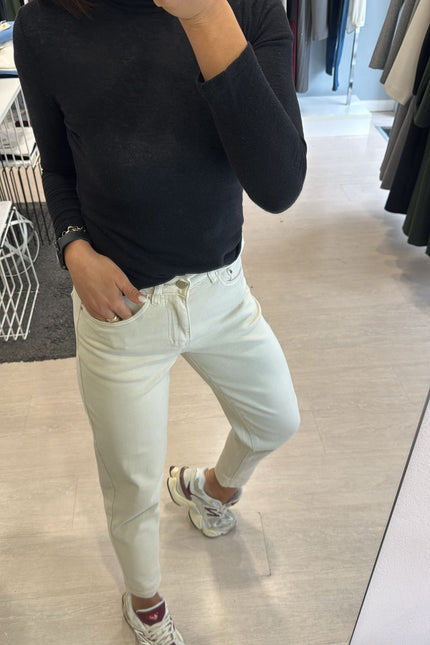 Denim slim fit sabbia