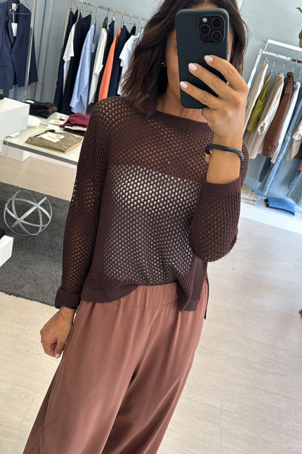 Pantalone viscosa tabacco cc