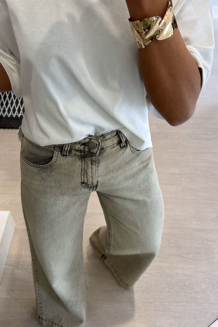 Jeans wide leg vintage wash