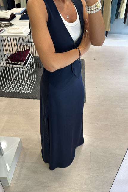 Gonna in satin blu kk