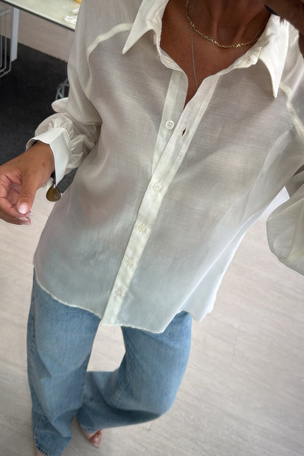Camicia Lyocell latte ak
