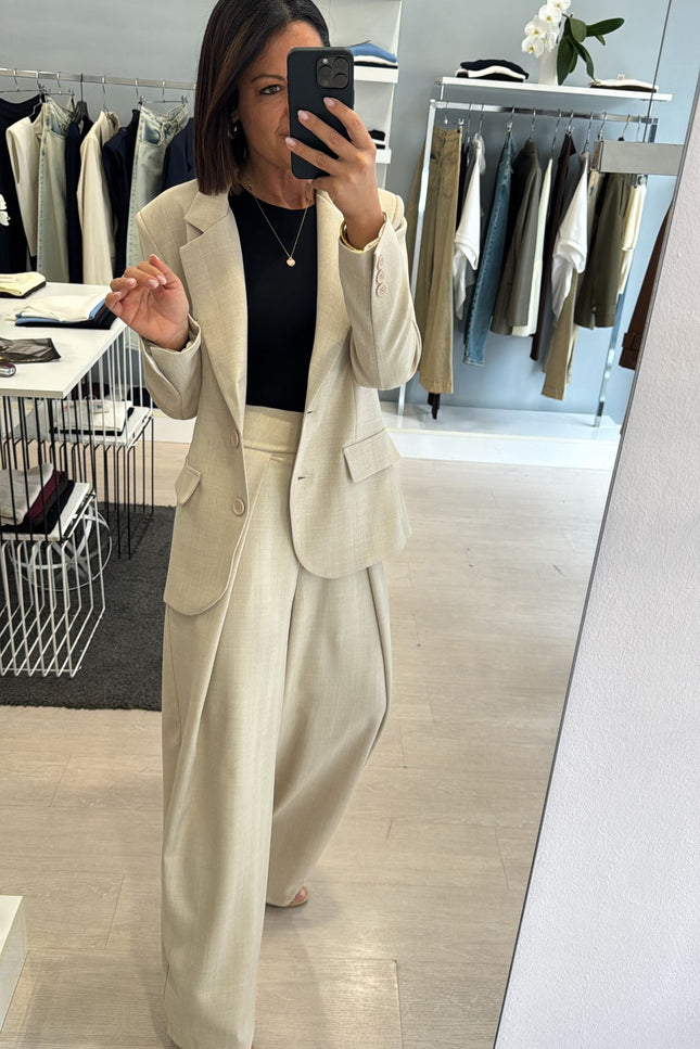 Pantalone completo sabbia