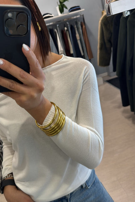 Maglia shiffer bianca