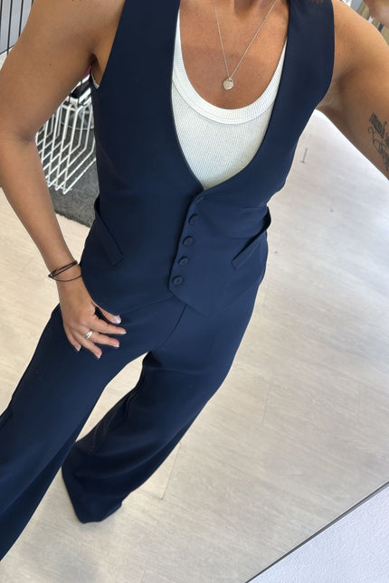 Gilet completo blu kn